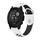Per cinturino sportivo in silicone traspirante Garmin Descent G1 22mm (bianco + nero) Per cinturino sportivo in silicone traspirante Garmin Descent G1 22mm (bianco + nero)