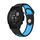 Per cinturino sportivo in silicone traspirante Garmin Descent G1 22mm (nero + blu) Per cinturino sportivo in silicone traspirante Garmin Descent G1 22mm (nero + blu)