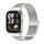 Per Redmi Watch 3 Mijobs Cinturino per orologio in metallo con fibbia Milano (argento) Per Redmi Watch 3 Mijobs Cinturino per orologio in metallo con fibbia Milano (argento)