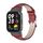 Per Redmi Watch 3 Mijobs cinturino sottile in vera pelle (rosso nero)