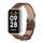 Cinturino per orologio in pelle PU in microfibra con guscio metallico Mijobs per Redmi Band 2 (marrone argento) Cinturino per orologio in pelle PU in microfibra con guscio metallico Mijobs per Redmi Band 2 (marrone argento)
