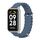 Per Redmi Band 2 Mijobs Metal Shell Ocean Cinturino in silicone (argento blu scuro) Per Redmi Band 2 Mijobs Metal Shell Ocean Cinturino in silicone (argento blu scuro)