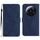 Custodia per telefono in pelle goffrata per Xiaomi 13 con cuciture ultra (blu) Custodia per telefono in pelle goffrata per Xiaomi 13 con cuciture ultra (blu)