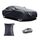 Copertura per auto con protezione solare antipioggia per auto in tessuto rivestito in argento 190T con striscia riflettente, dimensioni: M Copertura per auto con protezione solare antipioggia per auto in tessuto rivestito in argento 190T con striscia riflettente, dimensioni: M