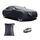 Copriauto con protezione solare antipioggia per auto in tessuto rivestito in argento 190T con striscia riflettente, dimensioni: Y-XL Copriauto con protezione solare antipioggia per auto in tessuto rivestito in argento 190T con striscia riflettente, dimensioni: Y-XL