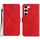 Per Samsung Galaxy S23 + 5G Custodia in pelle goffrata con cuciture (rossa) Per Samsung Galaxy S23 + 5G Custodia in pelle goffrata con cuciture (rossa)