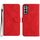 Per Samsung Galaxy S22 + 5G Custodia in pelle goffrata con cuciture (rossa) Per Samsung Galaxy S22 + 5G Custodia in pelle goffrata con cuciture (rossa)