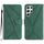 Custodia in pelle goffrata con cuciture per Samsung Galaxy S22 Ultra 5G (verde) Custodia in pelle goffrata con cuciture per Samsung Galaxy S22 Ultra 5G (verde)