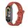 Per Xiaomi Mi Band 8 Mijobs Cinturino in silicone traspirante con foro piatto (arancione + nero)
