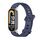 Per Xiaomi Mi Band 8 Mijobs Cinturino in silicone traspirante con foro piatto (blu notte + argento) Per Xiaomi Mi Band 8 Mijobs Cinturino in silicone traspirante con foro piatto (blu notte + argento)