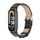 Per Xiaomi Mi Band 8 Mijobs cinturino in pelle PU in microfibra (nero)