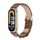 Per Xiaomi Mi Band 8 Mijobs cinturino in pelle PU in microfibra (marrone oro chiaro) Per Xiaomi Mi Band 8 Mijobs cinturino in pelle PU in microfibra (marrone oro chiaro)