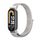 Per Xiaomi Mi Band 8 Mijobs Cinturino in nylon traspirante con cinturino (Sea Shell Silver) Per Xiaomi Mi Band 8 Mijobs Cinturino in nylon traspirante con cinturino (Sea Shell Silver)