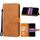 Custodia per telefono in pelle per Sony Xperia 5 V (marrone)