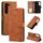Per Samsung Galaxy S23+ 5G Skin Feel Custodia in pelle con blocco RFID (marrone) Per Samsung Galaxy S23+ 5G Skin Feel Custodia in pelle con blocco RFID (marrone)