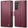 Per Samsung Galaxy S22 + 5G CaseMe 023 Butterfly Buckle Litchi Texture Custodia in pelle antifurto RFID (vino rosso) Per Samsung Galaxy S22 + 5G CaseMe 023 Butterfly Buckle Litchi Texture Custodia in pelle antifurto RFID (vino rosso)