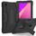 Per TCL Tab 8 LE / WiFi Custodia per tablet PC ibrida in silicone a colori a contrasto con supporto (nero) Per TCL Tab 8 LE / WiFi Custodia per tablet PC ibrida in silicone a colori a contrasto con supporto (nero)