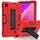 Per TCL Tab 8 LE / WiFi Custodia per tablet PC ibrida in silicone a colori a contrasto con supporto (rosso nero) Per TCL Tab 8 LE / WiFi Custodia per tablet PC ibrida in silicone a colori a contrasto con supporto (rosso nero)