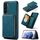 Per Samsung Galaxy S23 5G JEEHOOD Custodia per telefono in pelle con cerniera magnetica (blu)