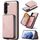 Per Samsung Galaxy S23+ 5G JEEHOOD Custodia per telefono in pelle con cerniera magnetica (rosa) Per Samsung Galaxy S23+ 5G JEEHOOD Custodia per telefono in pelle con cerniera magnetica (rosa)