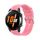 Per Huawei Watch Buds / Watch 3 Pro Nuovo cinturino per orologio con fibbia in silicone argento da 22 mm (rosa)