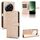 Custodia in pelle per Xiaomi 13 Ultra Honeycomb Dot Texture (oro)