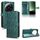Custodia in pelle per Xiaomi 13 Ultra Honeycomb Dot Texture (verde)