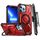 Custodia per telefono con supporto magnetico MagSafe per iPhone 12 Pro Max Armor Series con clip posteriore (rosso) Custodia per telefono con supporto magnetico MagSafe per iPhone 12 Pro Max Armor Series con clip posteriore (rosso)