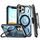 Custodia per telefono con supporto magnetico MagSafe per iPhone 12 Armor Series con clip posteriore (blu) Custodia per telefono con supporto magnetico MagSafe per iPhone 12 Armor Series con clip posteriore (blu)