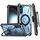 Custodia per telefono con supporto magnetico MagSafe per Samsung Galaxy S22 + 5G Armor Series con clip posteriore (blu) Custodia per telefono con supporto magnetico MagSafe per Samsung Galaxy S22 + 5G Armor Series con clip posteriore (blu)