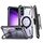 Custodia per telefono con supporto magnetico MagSafe per Samsung Galaxy S22 + 5G Armor Series con clip posteriore (viola) Custodia per telefono con supporto magnetico MagSafe per Samsung Galaxy S22 + 5G Armor Series con clip posteriore (viola)