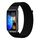 Per Huawei Band 8 cinturino in nylon intrecciato da 16 mm (nero scuro)