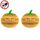 SJZ060 2 pezzi/set Trappole per mosche della frutta a forma di zucca Trappola per mosche della frutta Trappola per api (giallo)