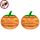 SJZ060 2 pezzi/set Trappole per moscerini della frutta a forma di zucca Trappola per moscerini della frutta Trappola per api (arancione)