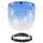 Lente antivento a tre pulsanti per casco moto con staffa (blu sfumato)