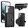 Custodia per telefono in pelle antiurto per Samsung Galaxy S22 + 5G con porta carte (nero) Custodia per telefono in pelle antiurto per Samsung Galaxy S22 + 5G con porta carte (nero)