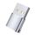 WH-7659 2pcs Adattatore USB 2.0 maschio a USB-C / Tipo-C femmina, supporto ricarica e trasmissione dati (argento)
