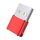 WH-7659 2pcs USB 2.0 maschio a USB-C / Type-C adattatore femmina, supporto ricarica e trasmissione dati (rosso) WH-7659 2pcs USB 2.0 maschio a USB-C / Type-C adattatore femmina, supporto ricarica e trasmissione dati (rosso)