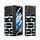 Custodia per telefono pieghevole galvanica integrata per vivo X Fold con cerniera (nera) Custodia per telefono pieghevole galvanica integrata per vivo X Fold con cerniera (nera)