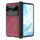 Per Google Pixel Fold Custodia per telefono all-inclusive Napa Texture integrata con slot per penna (rosso)