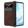 Per Google Pixel Fold Custodia per telefono all-inclusive Napa Texture integrata con slot per penna (caffè)