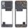 Per TCL 30 4G / 30 5G Piastra con cornice centrale originale (nera)