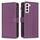 Per Samsung Galaxy S22 5G 9 slot per schede con cerniera portafoglio in pelle custodia per telefono (viola scuro) Per Samsung Galaxy S22 5G 9 slot per schede con cerniera portafoglio in pelle custodia per telefono (viola scuro)