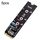 5pcs NGFF M.2 Rotor PCI-E Channel USB3.0 Transfer Card Graphics Extension Transfer (Nero)