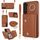 Per Samsung Galaxy S23+ 5G Custodia per cellulare con cerniera con doppio cordino (marrone) Per Samsung Galaxy S23+ 5G Custodia per cellulare con cerniera con doppio cordino (marrone)
