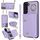 Per Samsung Galaxy S22 + 5G Custodia per telefono con cerniera e doppio cordino (viola) Per Samsung Galaxy S22 + 5G Custodia per telefono con cerniera e doppio cordino (viola)