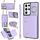 Custodia per cellulare con cerniera per Samsung Galaxy S21 Ultra 5G con doppio cordino (viola) Custodia per cellulare con cerniera per Samsung Galaxy S21 Ultra 5G con doppio cordino (viola)