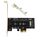 PCI-E 1X a M.2 NVME KEY-M Adattatore scheda riser SSD con deflettore