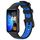 Per cinturino di ricambio in silicone bicolore Huawei Band 8 (nero blu)