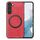 Per Samsung Galaxy S22 + 5G Custodia per telefono con cover posteriore in pelle tinta unita (rosso) Per Samsung Galaxy S22 + 5G Custodia per telefono con cover posteriore in pelle tinta unita (rosso)
